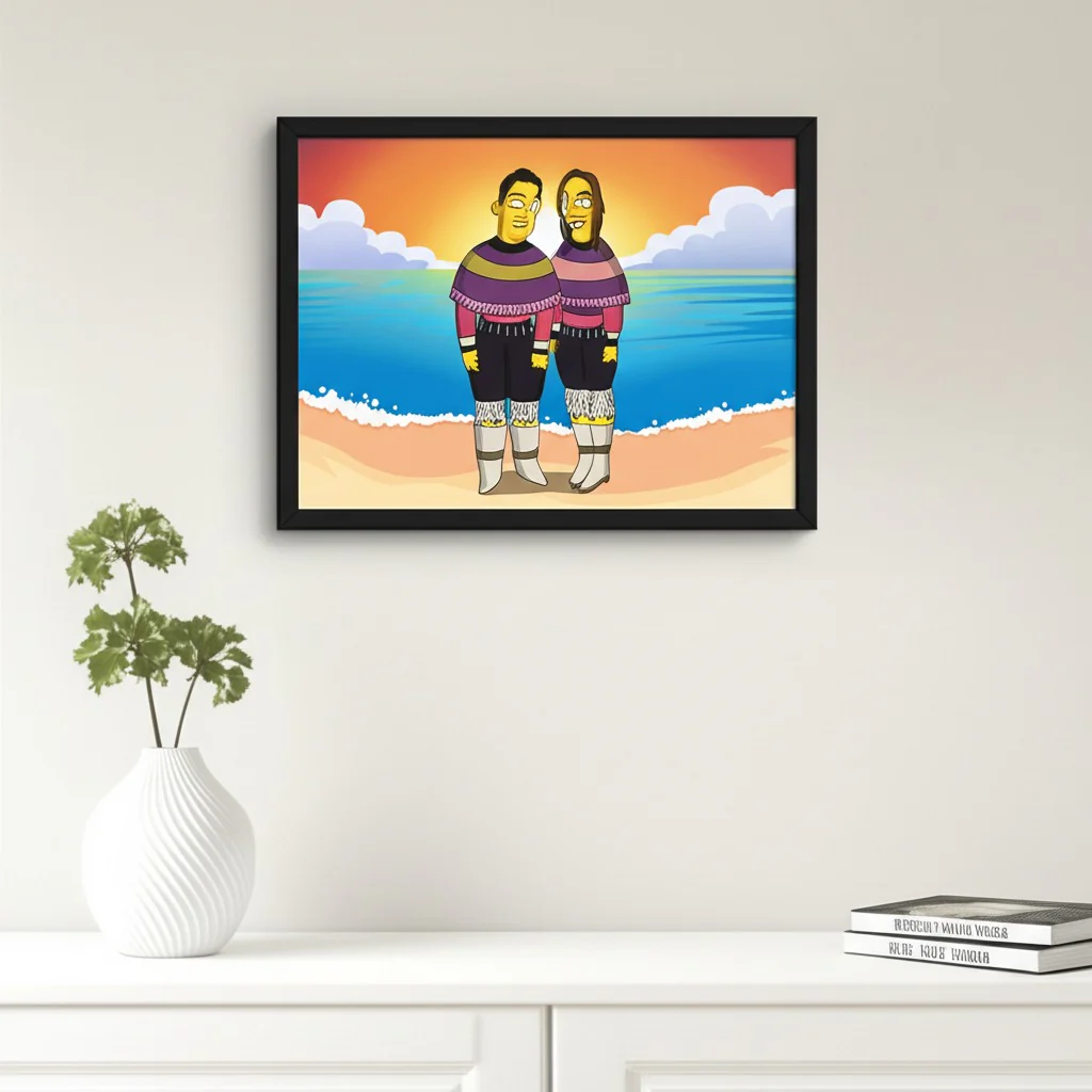 Custom Turned Yellow Portrait + Framed Poster - Image 3