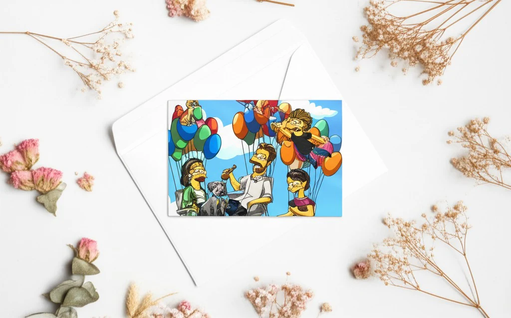 Custom Turned Yellow Portrait + Greeting Cards - Image 2
