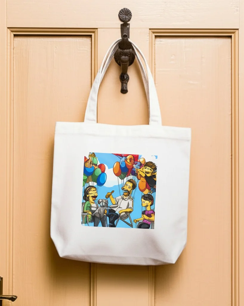 Custom Turned Yellow Portrait + Tote Bag - Image 3