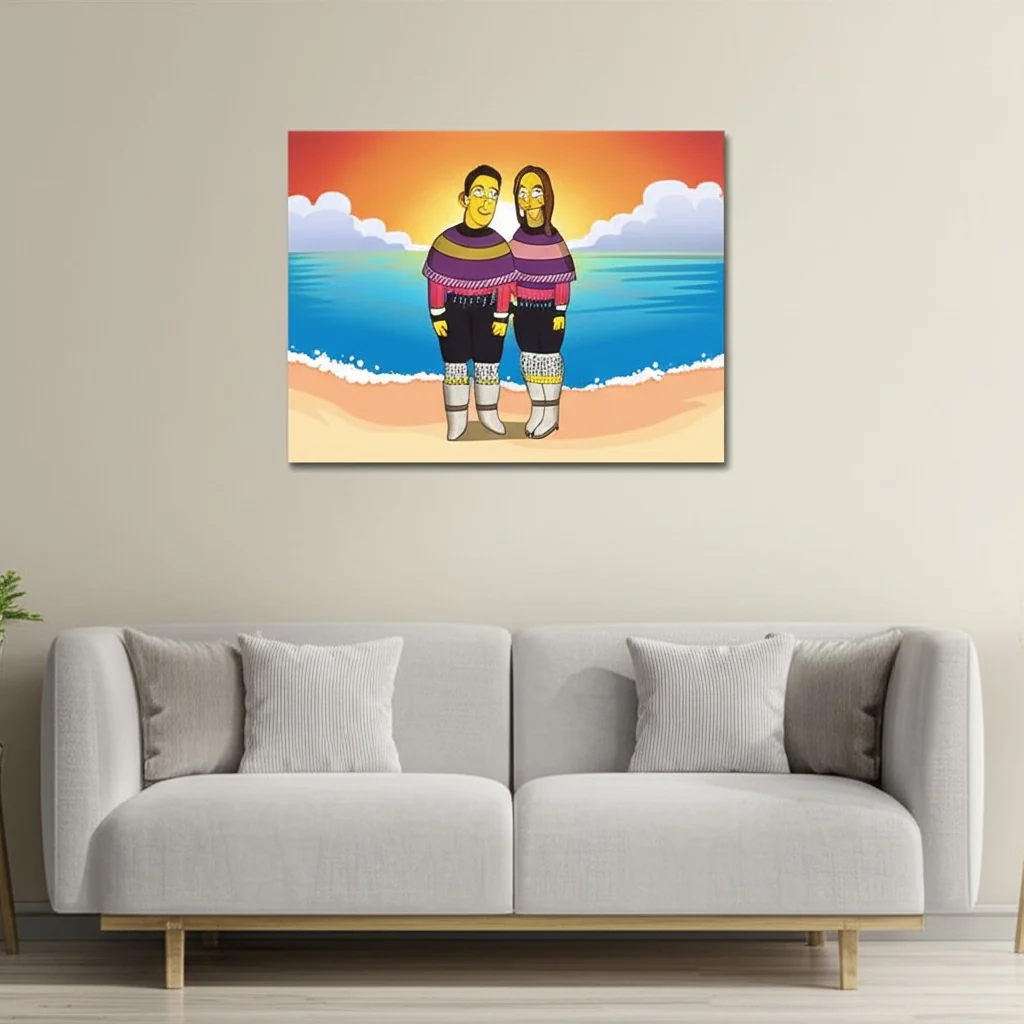 Custom Turned Yellow Portrait + Unframed Poster - Image 3